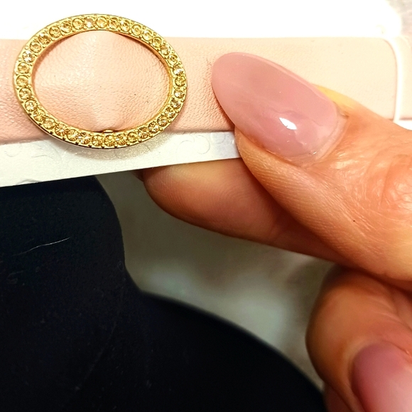 PINK Infinity Choker Simulated Diamonds Pendent Necklace Glam Prom Wedding NEW! - Picture 11 of 11